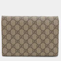 مملوكة مسبقًا Gucci Brown GG Supreme Dionysus Chain Wallet