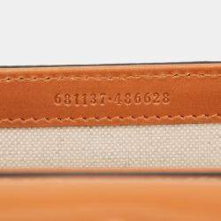 مملوكة مسبقًا حقيبة خصر قوتشي جي جي سوبر يم ويب خيزران 1947 بنية صغيرة