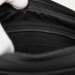 مملوكة مسبقًا Gucci Black GG Rubber Effect Leather Crossbody