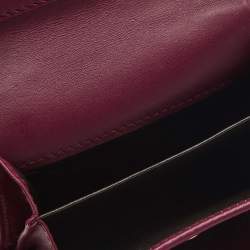 مملوكة مسبقًا محفظة ثلاثية الطيات غوتشي سيلفي جلد التمساح الفوشيا