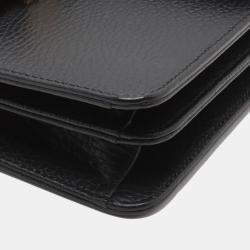 مملوكة مسبقًا Gucci Black Small Dollar Calfskin Interlocking G Crossbody