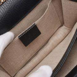 مملوكة مسبقًا Gucci Black Small Dollar Calfskin Interlocking G Crossbody