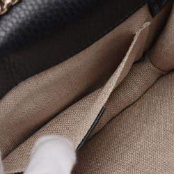 مملوكة مسبقًا Gucci Black Small Dollar Calfskin Interlocking G Crossbody