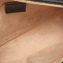 مملوكة مسبقًا حقيبة كاميرا غوتشي جي جي مارمونت قماش وجلد بيجي/أسود صغير