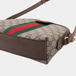 مملوكة مسبقًا حقيبة كروس بودي \"غوتشي\" بني GG سوبرم أوفيديا قبة صغيرة