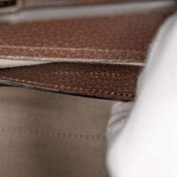 Pre Owned حقيبة غوتشي ديانا ساتشيل كانفاس بنية ميني جامبو جي جي بامبو