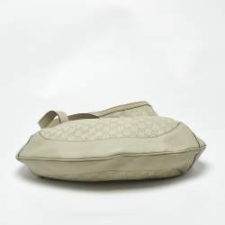 مملوكة مسبقًا حقيبة غوتشي يد علوية بامبو بيغي جلد غوتشيسيما بيج فاتحة