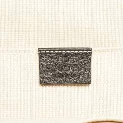 Pre Owned حقيبة ظهر غوتشي سوهو سلسلة جلد سوداء