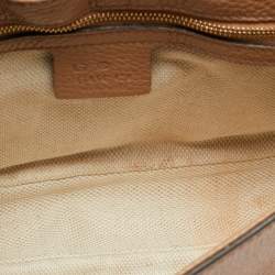 مملوكة مسبقًا حقيبة كتف غوتشى جلد سوهو أسود بسلسلة وقلاب