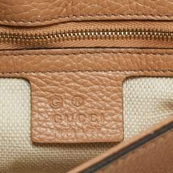 مملوكة مسبقًا حقيبة كتف غوتشى جلد سوهو أسود بسلسلة وقلاب