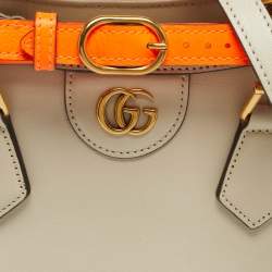 مملوكة مسبقًا Gucci Bamboo Diana Mni Off White Leather Tote