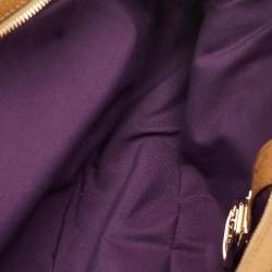 مملوكة مسبقًا Gucci Horsebit Multicolor Leather and Velvet Satchel