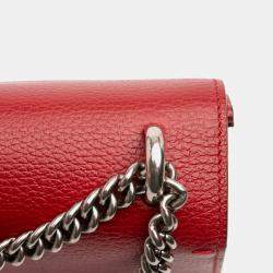 مملوكة مسبقًا حقيبة كتف غوتشي ديونيسوس جلد حمراء صغيرة