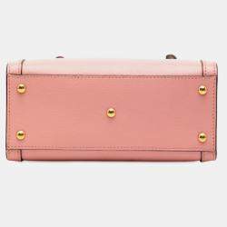 مملوكة مسبقًا Gucci Pink Mini Calfskin Bamboo Diana Satchel