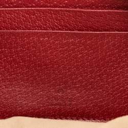 مملوكة مسبقًا حقيبة ظهر غوتشي دائرية أوفيديا جي جي سوبرين فلورا قماش ومغلفة جلد أحمر