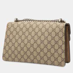 Pre Owned Gucci Brown Medium GG Supreme Dionysus Shoulder Bag