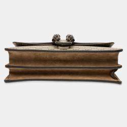 Pre Owned Gucci Brown Medium GG Supreme Dionysus Shoulder Bag