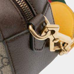 Pre Owned حقيبة كروس بودي غوتشي جي جي ويب سوبريم بني نيو فينتاج