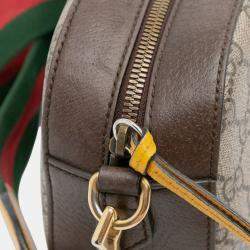 Pre Owned حقيبة كروس بودي غوتشي جي جي ويب سوبريم بني نيو فينتاج