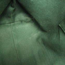 Pre Owned Gucci 100th Anniversary Model Canvas Leather Tote Bag Green Light Beige