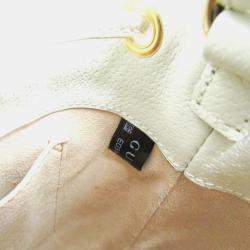 Pre Owned حقيبة كتف جلد غوتشي أوفيديا صغيرة بيضاء