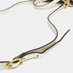 Pre Owned حقيبة كتف جلد غوتشي أوفيديا صغيرة بيضاء