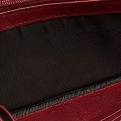 Pre Owned Gucci Sukey Burgundy Guccissima Leather Continental Wallet