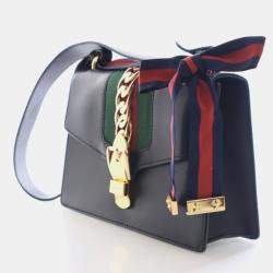 Pre Owned Gucci Medium Calfskin Sylvie