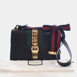 Pre Owned Gucci Medium Calfskin Sylvie