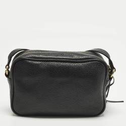 مملوكة مسبقًا Gucci Soho Disco Small Black Leather Crossbody Bag
