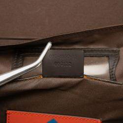 Pre Owned Gucci Brown GG Canvas Trunk Suitcase