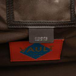 Pre Owned Gucci Brown GG Canvas Trunk Suitcase