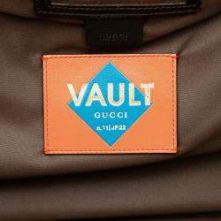 Pre Owned Gucci Brown GG Canvas Trunk Suitcase