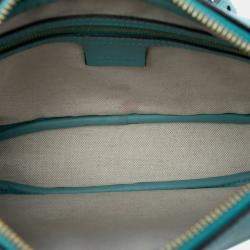 مملوكة مسبقًا Gucci Blue GG Star Embossed Leather Crossbody