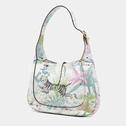 مملوكة مسبقًا حقيبة كروس بودي غوتشي جلد العجل جاكي النمر الأزرق صغيرة 1961