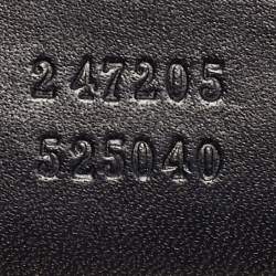 Pre Owned Gucci Joy Medium Navy Blue GG Canvas and Leather Boston Bag