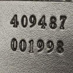 Pre Owned Gucci Padlock Small Black Guccissima Leather Shoulder Bag