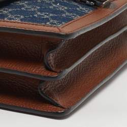 Pre Owned Gucci Dionysus Small Blue/Brown GG Denim Shoulder Bag