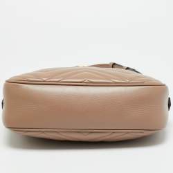مملوكة مسبقًا Gucci GG Marmont Small Dusty Pink Matelassé Leather Camera Bag