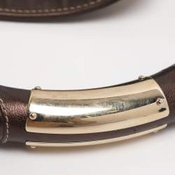 مملوكة مسبقًا حقيبة غوتشي "بابوسكا اندي هوبو" متوسطة جلد و كانفاس جي جي بيج و بني داكن