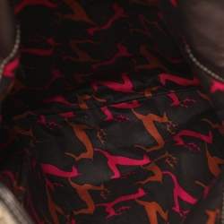 مملوكة مسبقًا حقيبة غوتشي "بابوسكا اندي هوبو" متوسطة جلد و كانفاس جي جي بيج و بني داكن