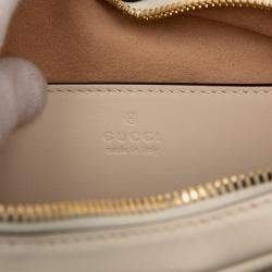 مملوكة مسبقًا Gucci Brown Mini Matelasse Leather Heart Crossbody