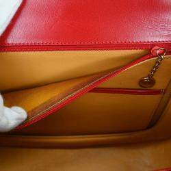 مملوكة مسبقًا Gucci Red Bamboo 2Way Handbag