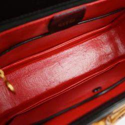 Pre Owned حقيبة غوتشي بامبو سوداء يد 2 طريقة