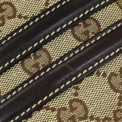 Pre Owned حقيبة يد غوتشي بامبو بني هورسبيت