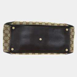 Pre Owned حقيبة يد غوتشي بامبو بني هورسبيت