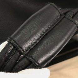 Pre Owned Gucci Black Techno Horsebit Xl Hobo Bag