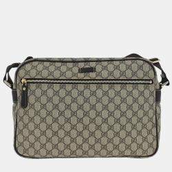 Pre Owned Gucci Beige Gg Supreme Shoulder Bag