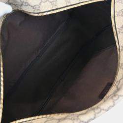 Pre Owned Gucci GG Supreme Beige Canvas Shoulder Bag