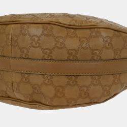 Pre Owned حقيبة هوبو غوتشي غوتشيسيما بنية جيجي توينز